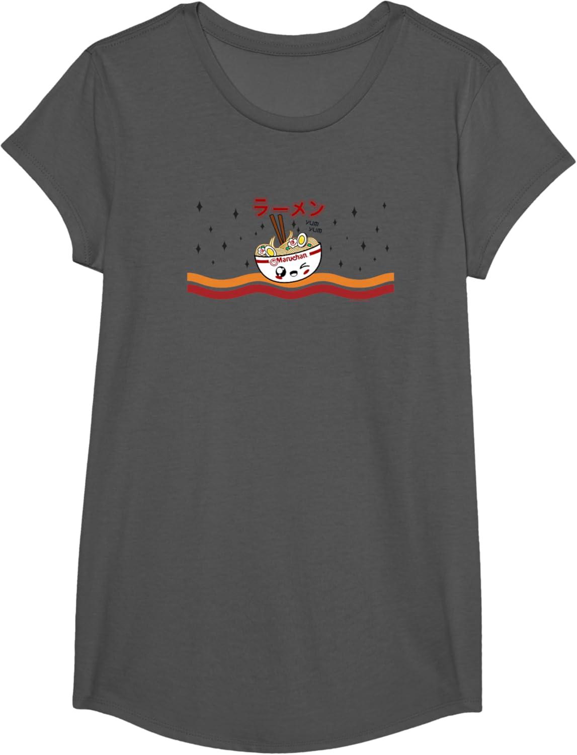 image:imageMaruchan Winking Anime Noodle Bowl TShirtAsphalt Grey