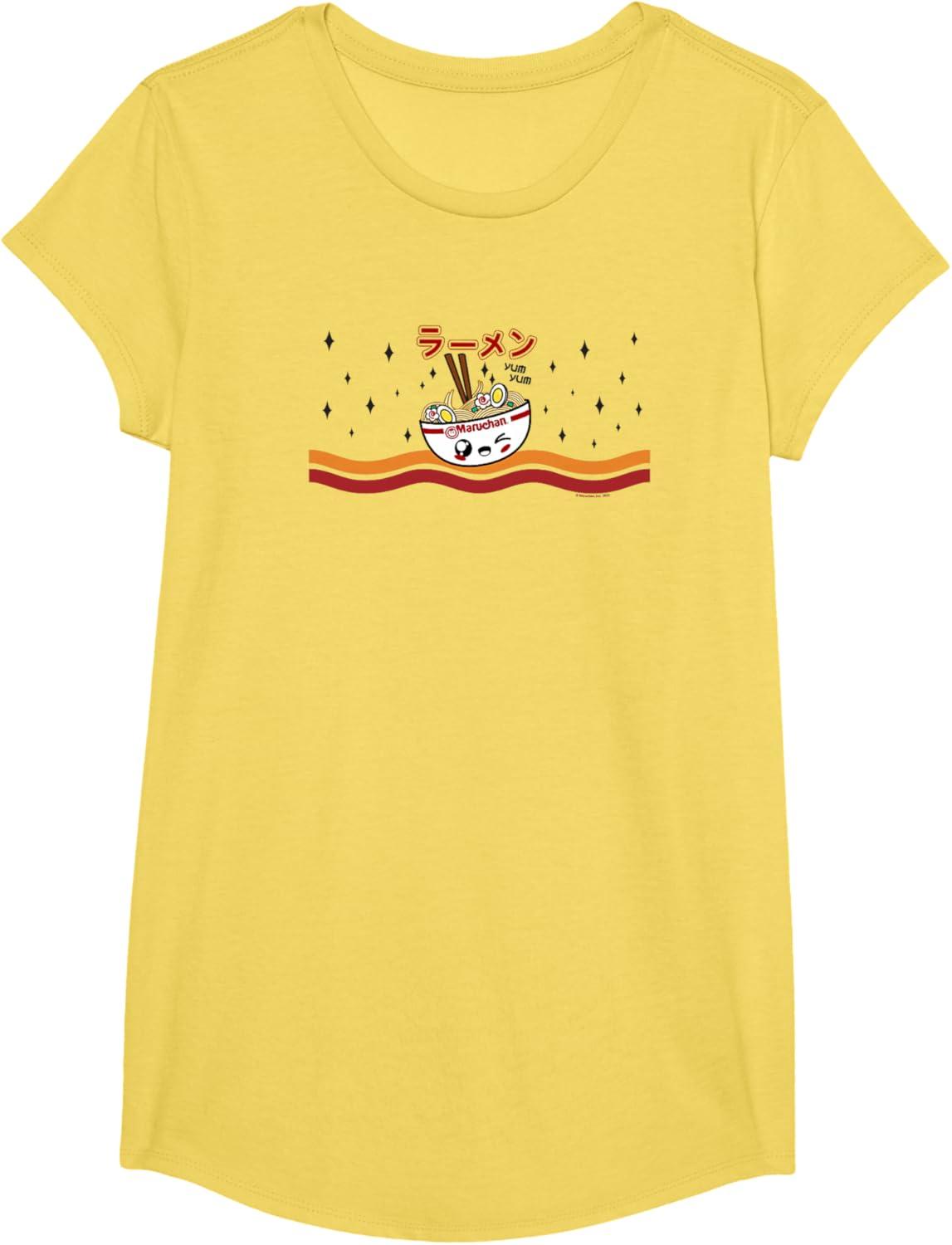 image:imageMaruchan Winking Anime Noodle Bowl TShirtLemon Yellow