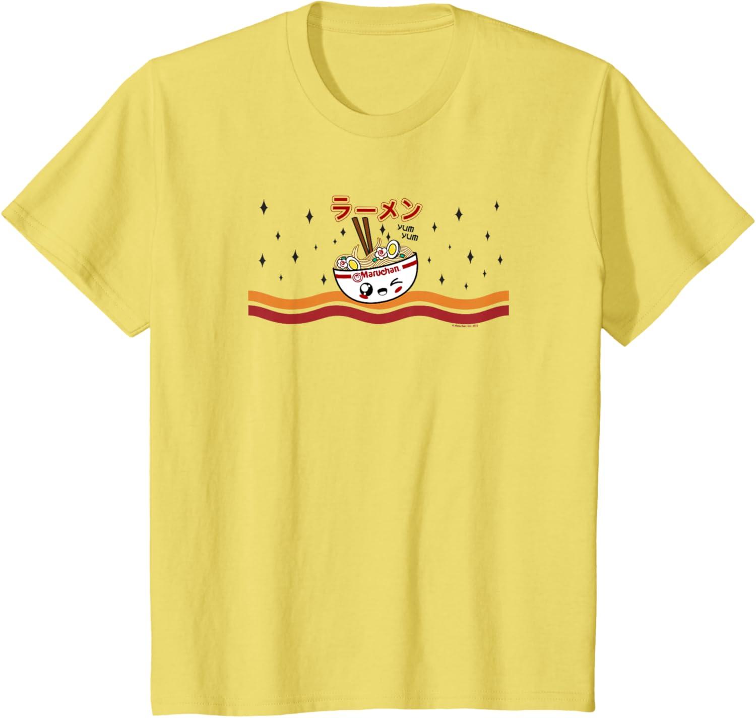 image:imageMaruchan Winking Anime Noodle Bowl TShirtLemon Yellow
