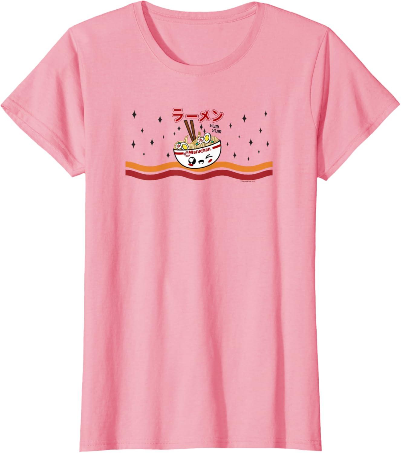 image:imageMaruchan Winking Anime Noodle Bowl TShirtPink