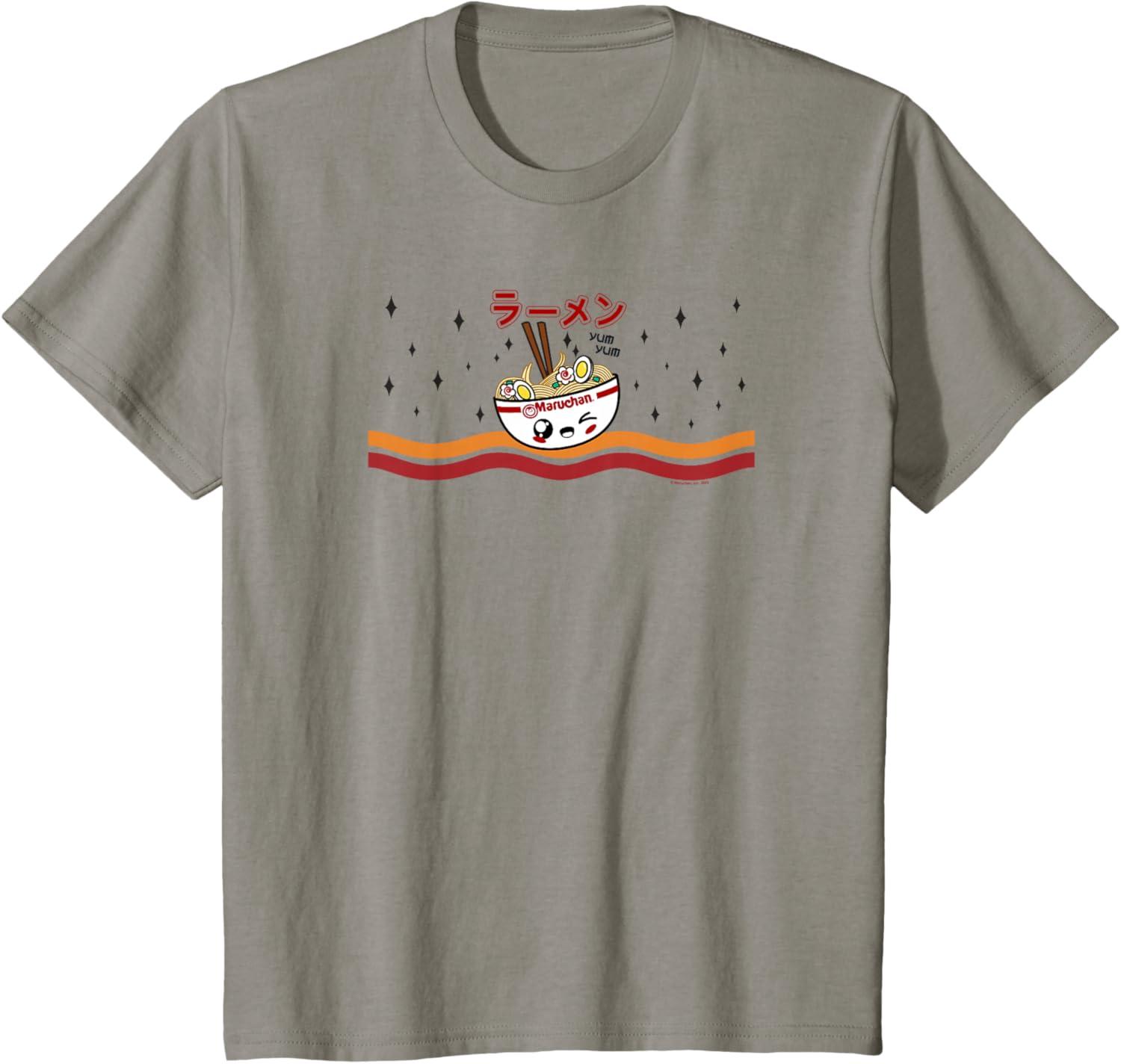 image:imageMaruchan Winking Anime Noodle Bowl TShirtSlate Grey