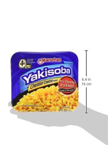 image:imageMaruchan Yakisoba Teriyaki Chicken Flavor StirFried Japanese Instant Ramen Noodles High Protein Microwavable Meal 398 Oz 8 PackCheddar Cheese