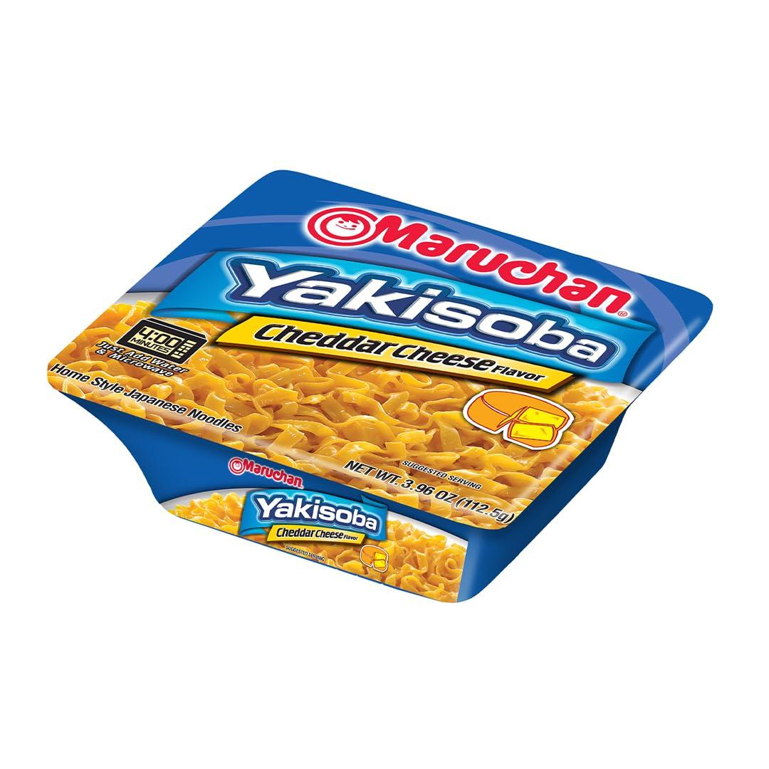 image:imageMaruchan Yakisoba Teriyaki Chicken Flavor StirFried Japanese Instant Ramen Noodles High Protein Microwavable Meal 398 Oz 8 PackCheddar Cheese