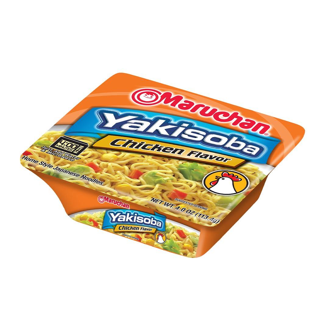 image:imageMaruchan Yakisoba Teriyaki Chicken Flavor StirFried Japanese Instant Ramen Noodles High Protein Microwavable Meal 398 Oz 8 PackChicken