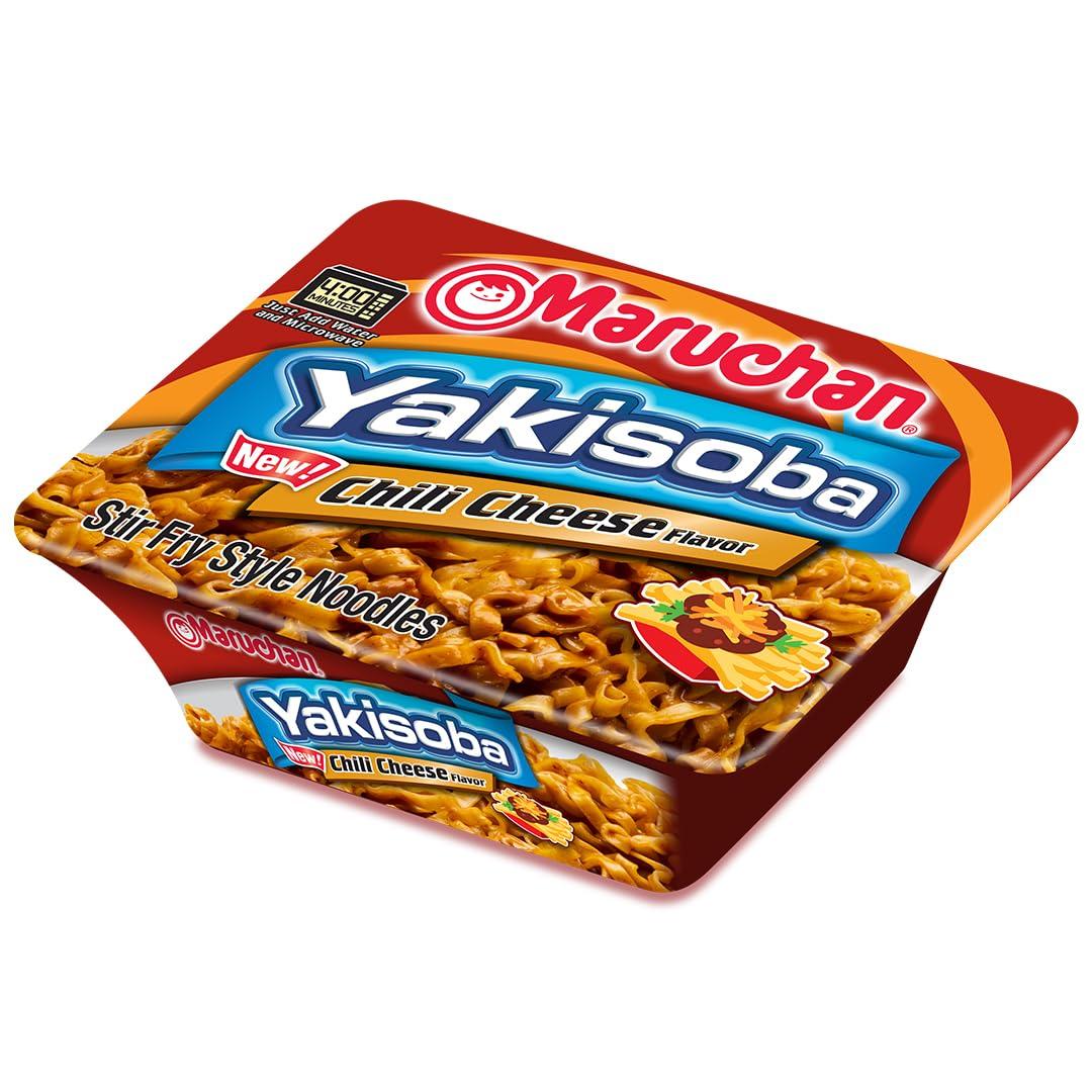 image:imageMaruchan Yakisoba Teriyaki Chicken Flavor StirFried Japanese Instant Ramen Noodles High Protein Microwavable Meal 398 Oz 8 PackChili Cheese
