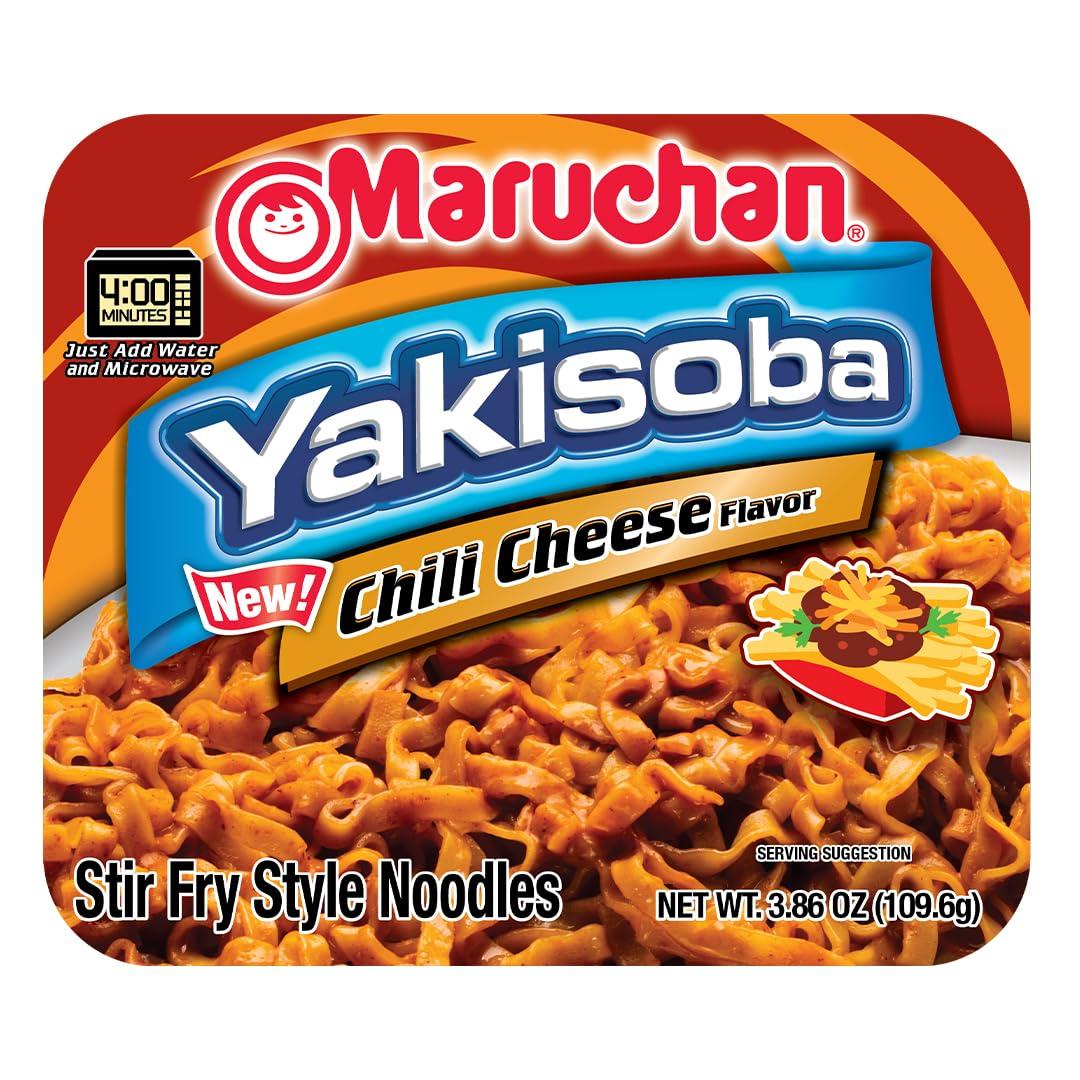 image:imageMaruchan Yakisoba Teriyaki Chicken Flavor StirFried Japanese Instant Ramen Noodles High Protein Microwavable Meal 398 Oz 8 PackChili Cheese