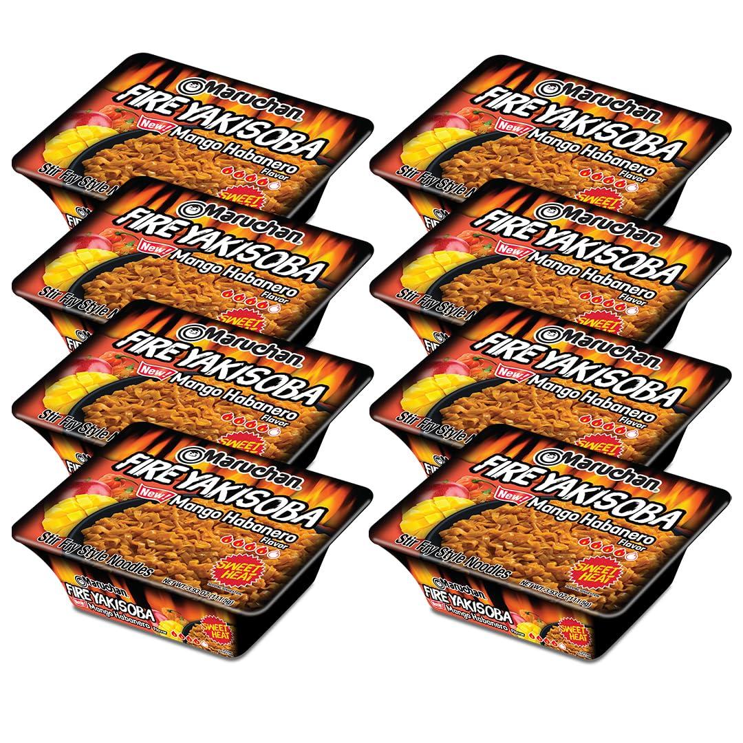 image:imageMaruchan Yakisoba Teriyaki Chicken Flavor StirFried Japanese Instant Ramen Noodles High Protein Microwavable Meal 398 Oz 8 PackMango Habanero
