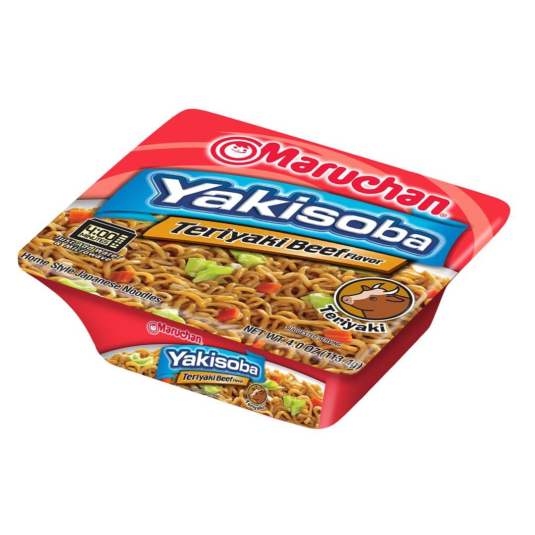 image:imageMaruchan Yakisoba Teriyaki Chicken Flavor StirFried Japanese Instant Ramen Noodles High Protein Microwavable Meal 398 Oz 8 PackTeriyaki Beef