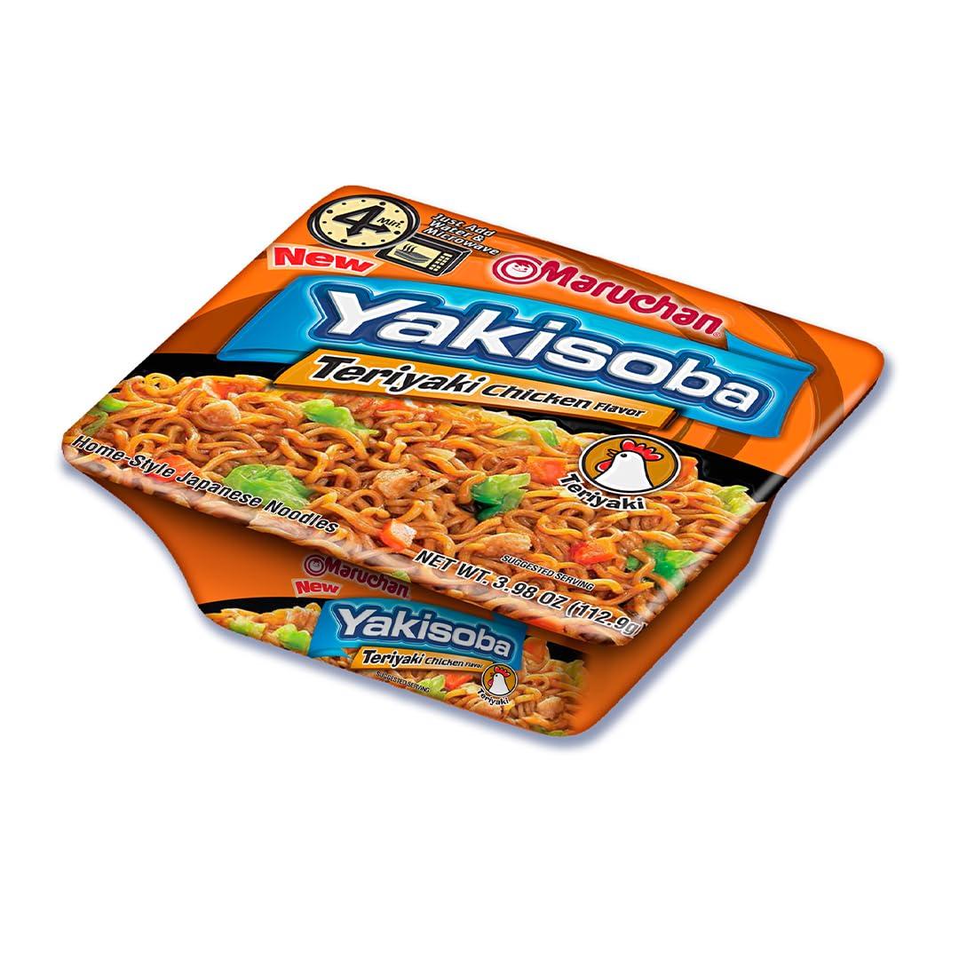 image:imageMaruchan Yakisoba Teriyaki Chicken Flavor StirFried Japanese Instant Ramen Noodles High Protein Microwavable Meal 398 Oz 8 PackTeriyaki Chicken