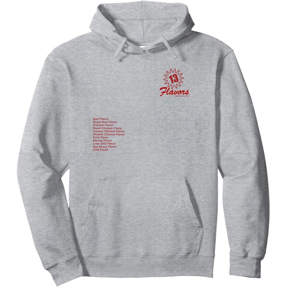 image:imageMaruchan 13 Flavors Ramen Noodle List Pullover HoodieHeather Grey