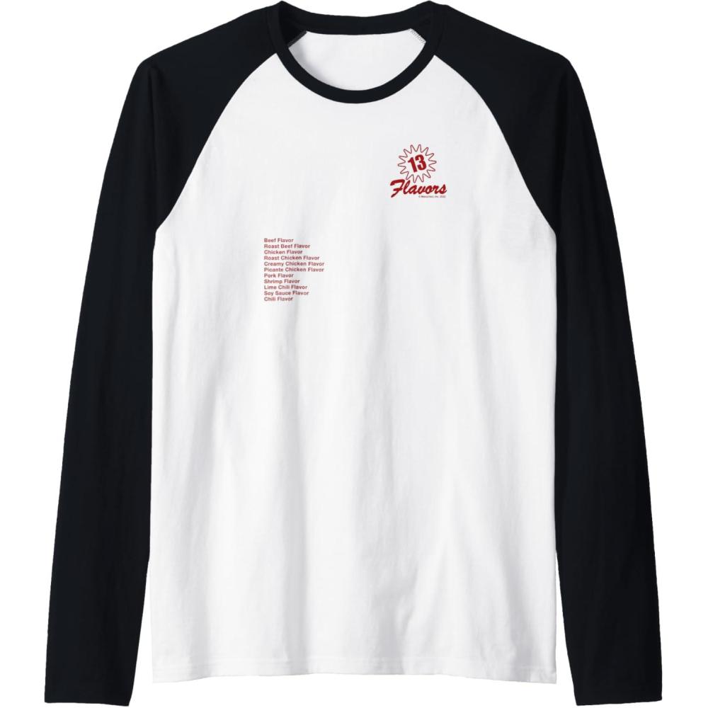 image:imageMaruchan 13 Flavors Ramen Noodle List Raglan Baseball TeeBlackWhite