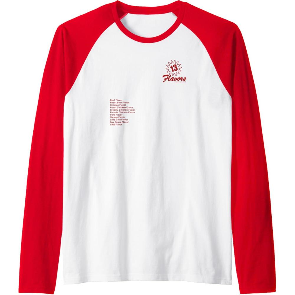 image:imageMaruchan 13 Flavors Ramen Noodle List Raglan Baseball TeeRedWhite