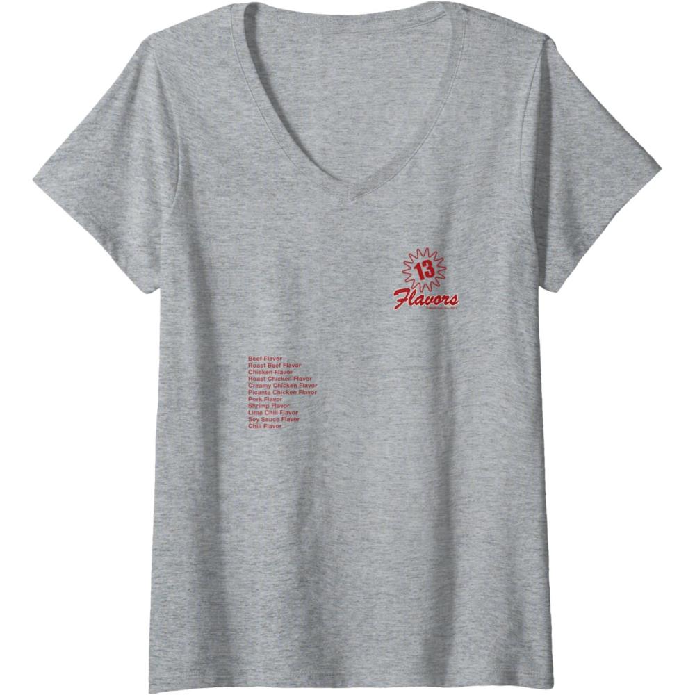 image:imageMaruchan 13 Flavors Ramen Noodle List VNeck TShirtHeather Grey