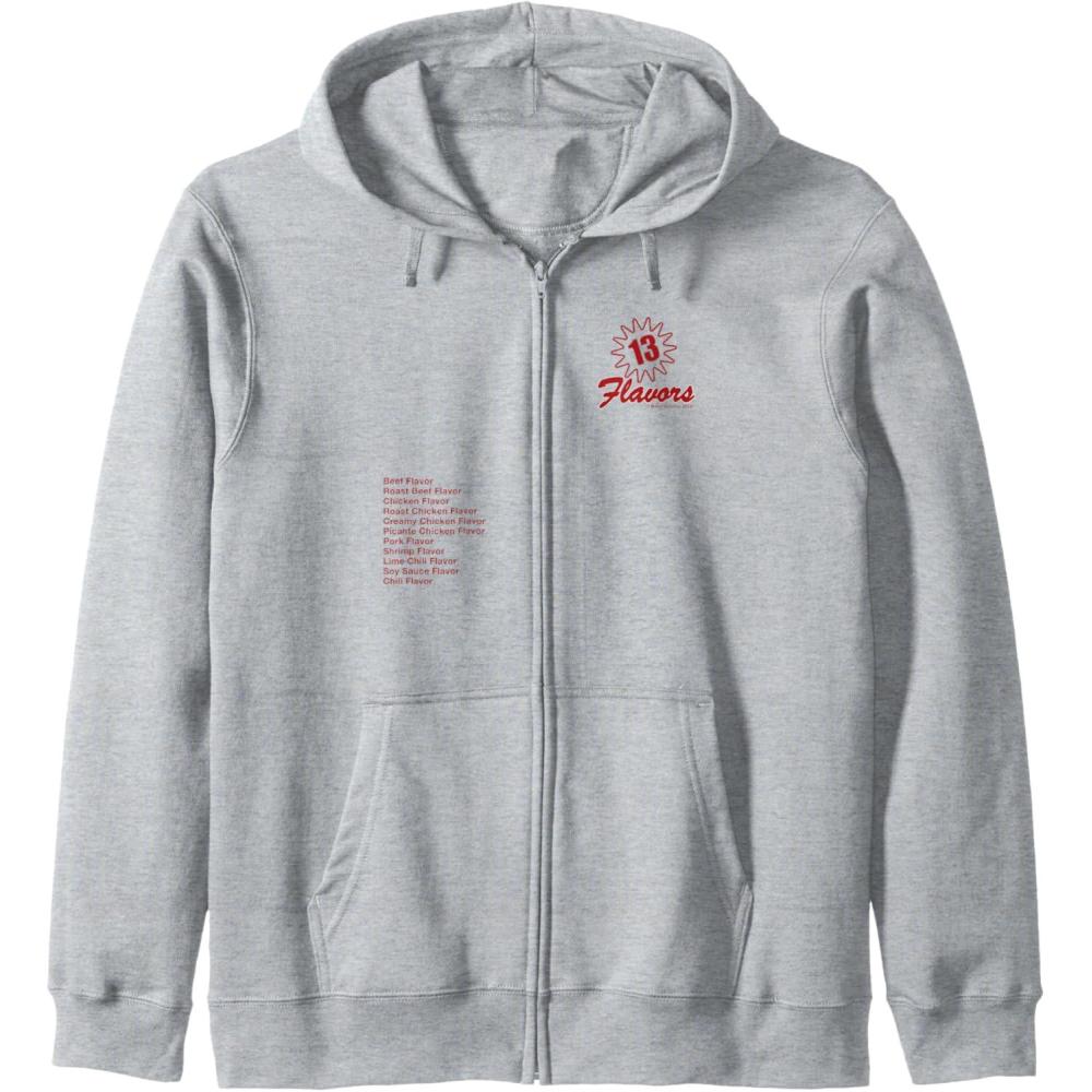 image:imageMaruchan 13 Flavors Ramen Noodle List Zip HoodieHeather Grey