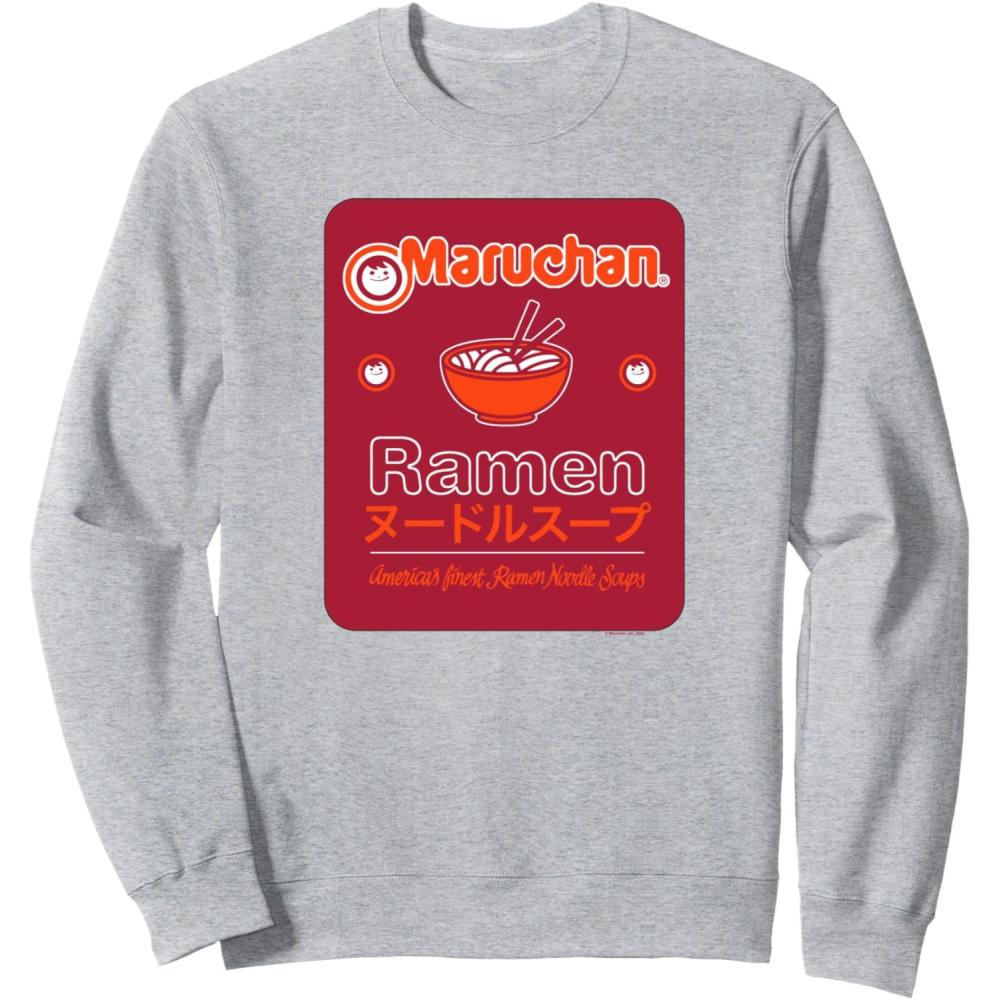 image:imageMaruchan Americans Finest Ramen Noodle Soup Card Logo SweatshirtHeather Grey