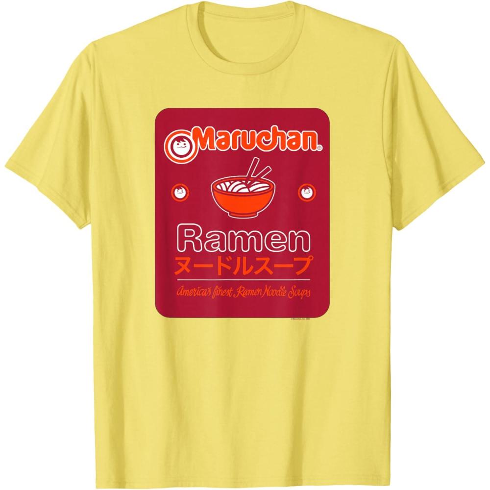 image:imageMaruchan Americans Finest Ramen Noodle Soup Card Logo TShirtLemon Yellow