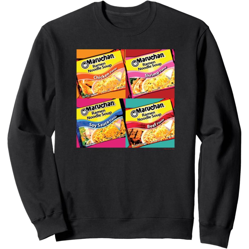 image:imageMaruchan Artsy Flavor Grid Poster SweatshirtBlack