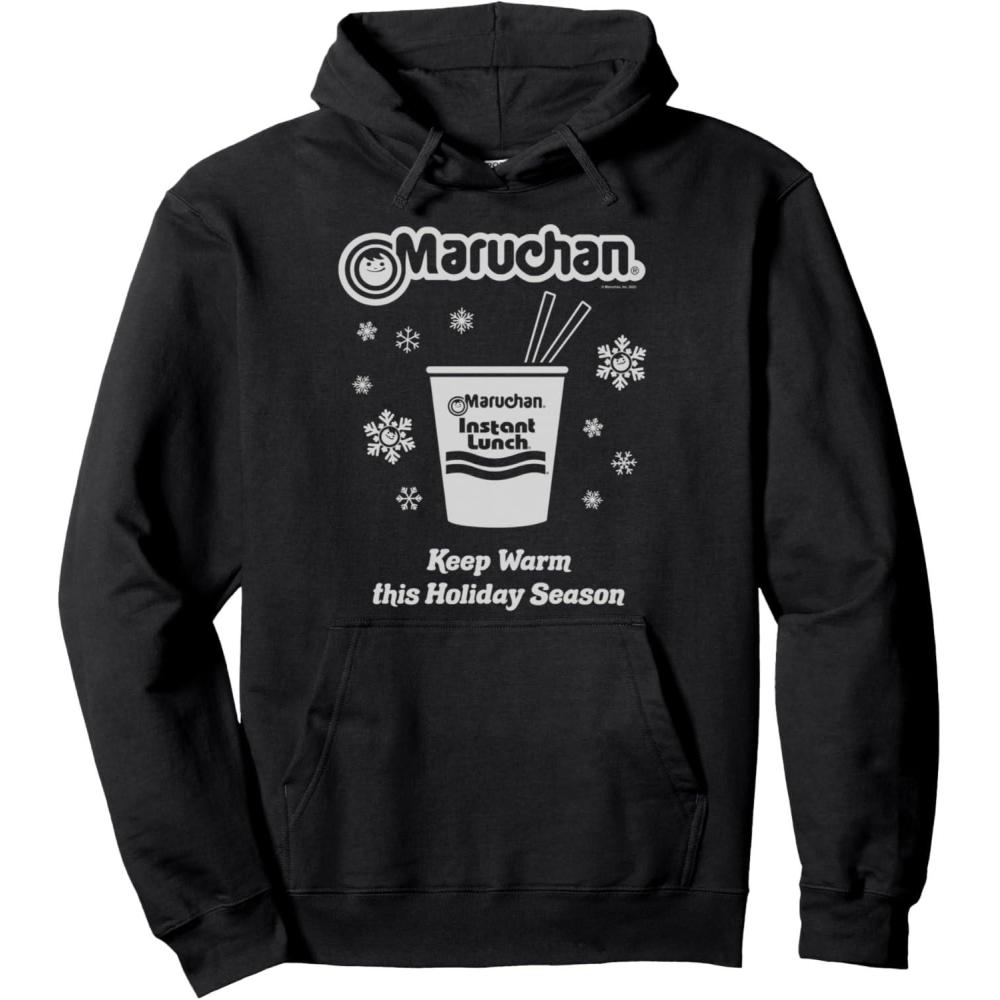 image:imageMaruchan Christmas Instant Lunch Keep Warm Holiday Season Pullover HoodieBlack