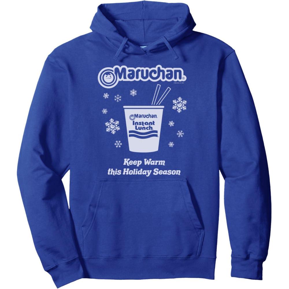 image:imageMaruchan Christmas Instant Lunch Keep Warm Holiday Season Pullover HoodieRoyal Blue