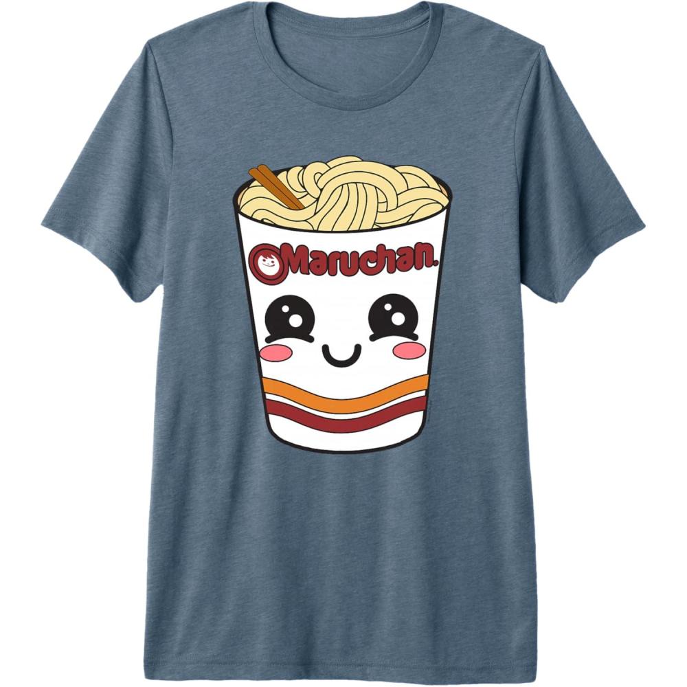 image:imageMaruchan Cute Ramen Noodle Cup Face Premium Triblend TShirtSlate Grey