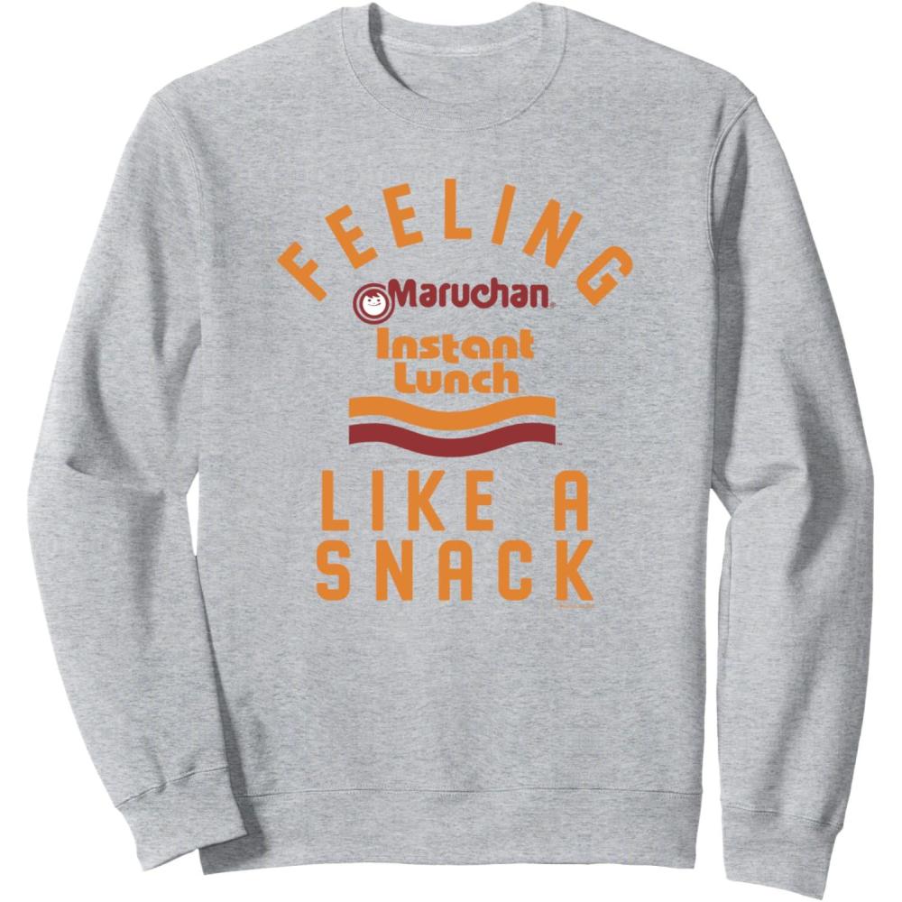 image:imageMaruchan Feeling Like A Ramen Snack Instant Lunch Logo SweatshirtHeather Grey