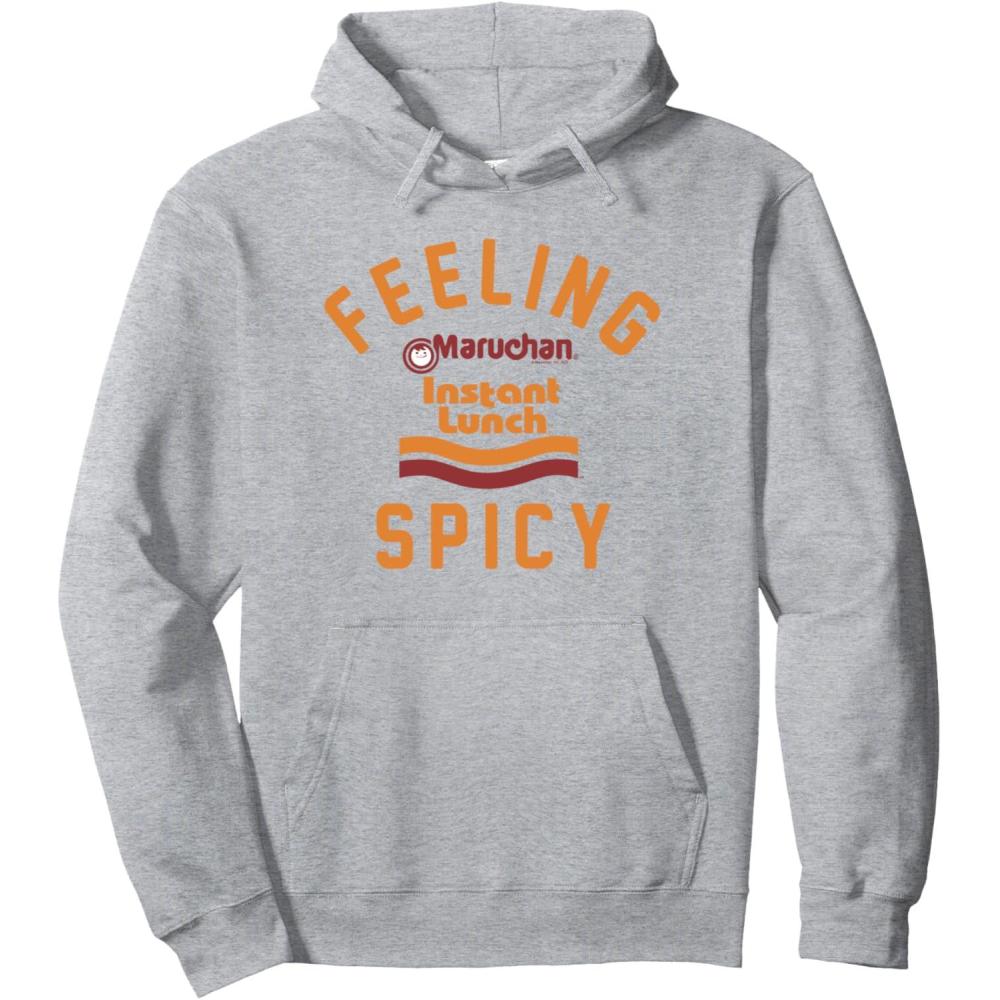 image:imageMaruchan Feeling Spicy Instant Lunch Logo Pullover HoodieHeather Grey
