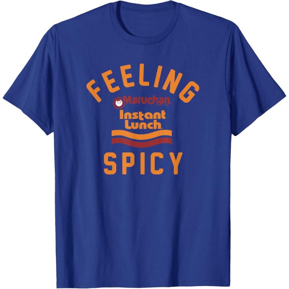 image:imageMaruchan Feeling Spicy Instant Lunch Logo TShirtRoyal Blue