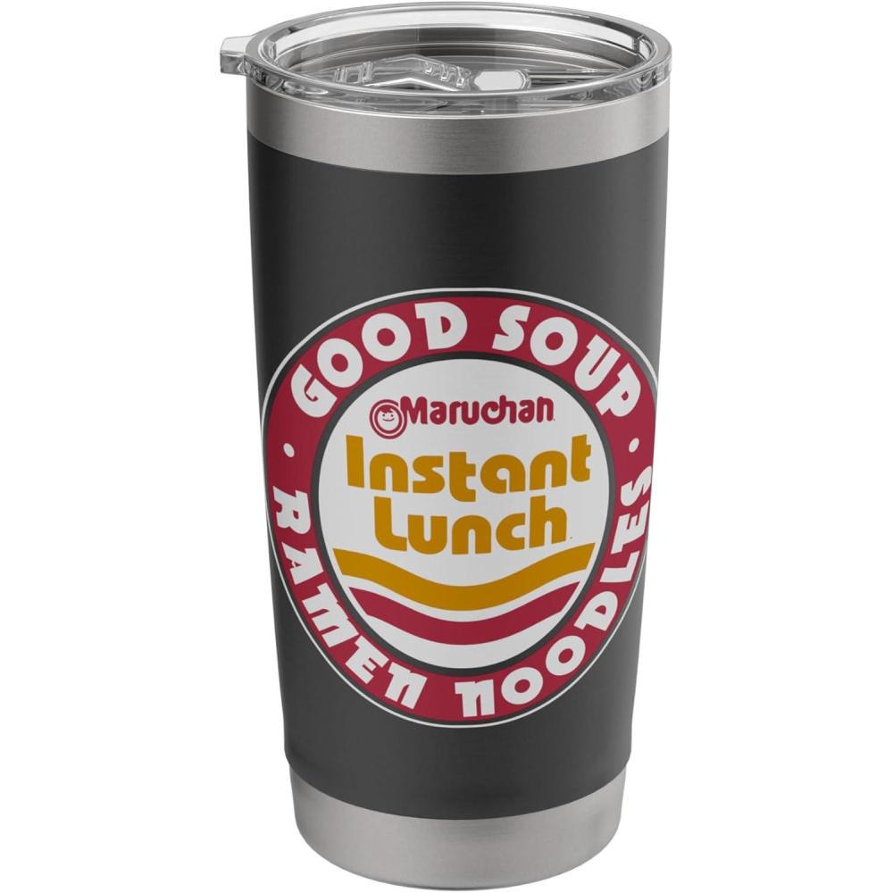 image:imageMaruchan Good Soup Ramen Noodles Logo Stainless Steel Insulated TumblerBlack