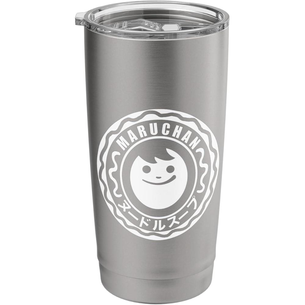 image:imageMaruchan Happy Face Classic Logo Stainless Steel Insulated TumblerBrushed Steel