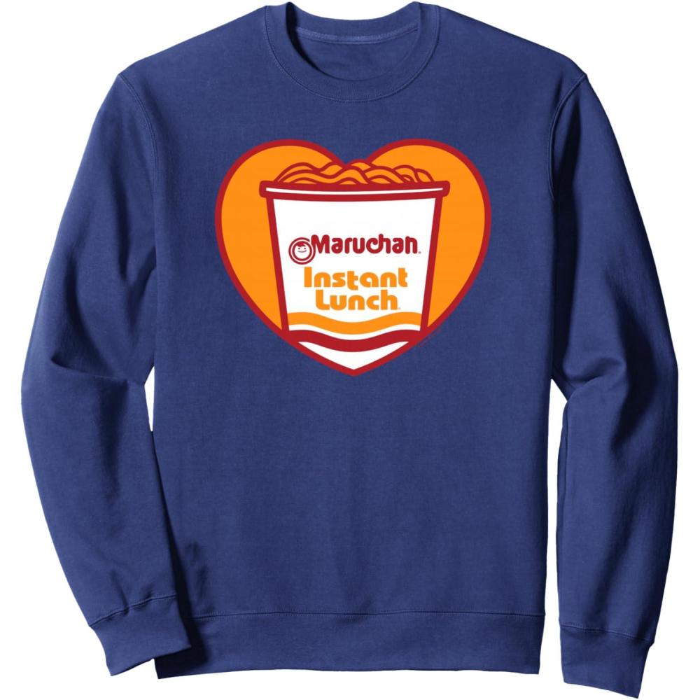image:imageMaruchan Heart Instant Lunch Ramen Soup Cup SweatshirtNavy Blue