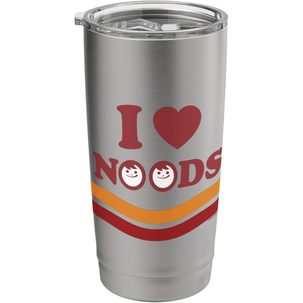 image:imageMaruchan I Heart Noods Humour Logo Stainless Steel Insulated TumblerBrushed Steel