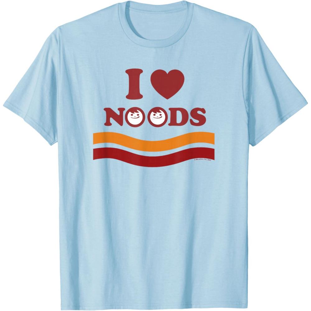 image:imageMaruchan I Heart Noods Humour Logo TShirtBaby Blue