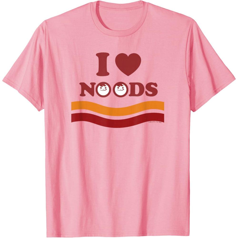 image:imageMaruchan I Heart Noods Humour Logo TShirtPink