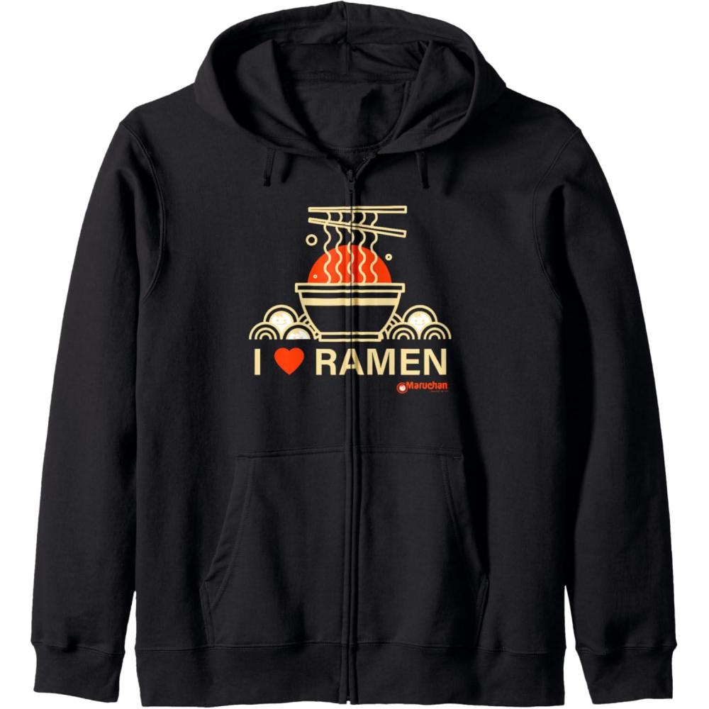 image:imageMaruchan I Heart Ramen Noodle Bowl Poster Zip HoodieBlack