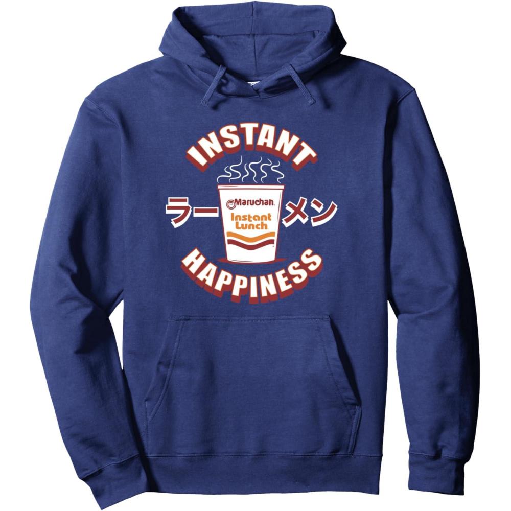 image:imageMaruchan Instant Happiness Steaming Ramen Soup Pullover HoodieNavy Blue