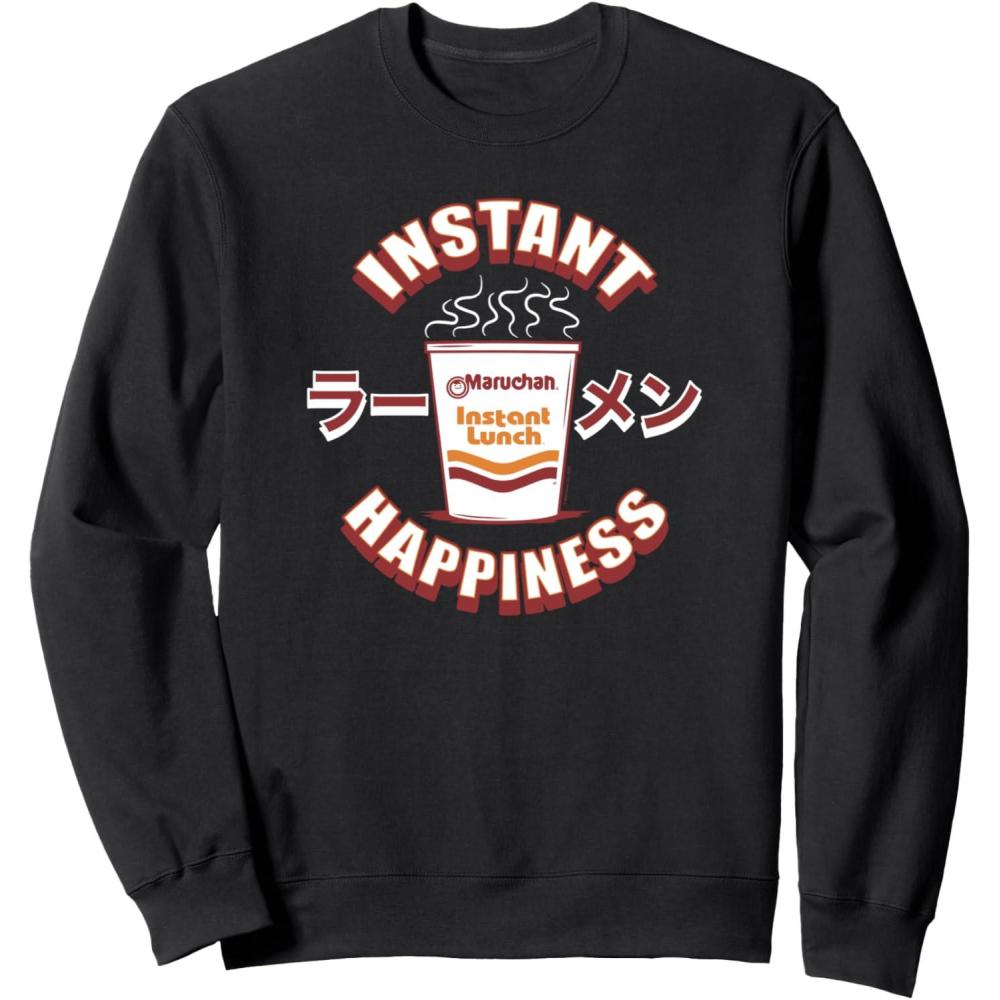 image:imageMaruchan Instant Happiness Steaming Ramen Soup SweatshirtBlack