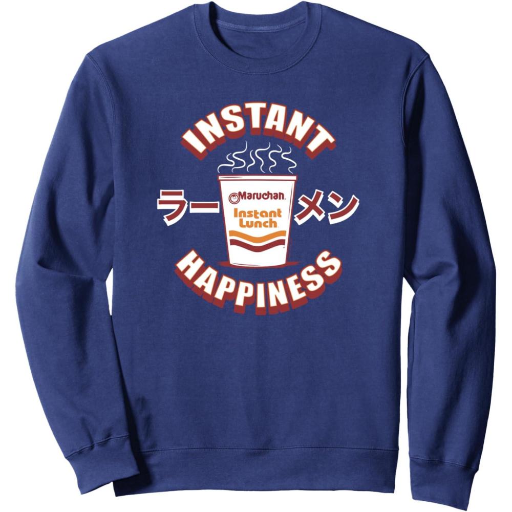 image:imageMaruchan Instant Happiness Steaming Ramen Soup SweatshirtNavy Blue