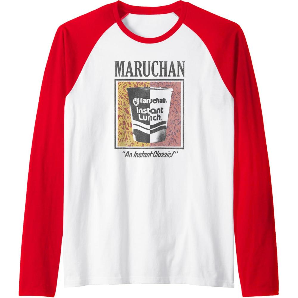 image:imageMaruchan Instant Lunch An Instant Classic Art Pop Logo Raglan Baseball TeeRedWhite