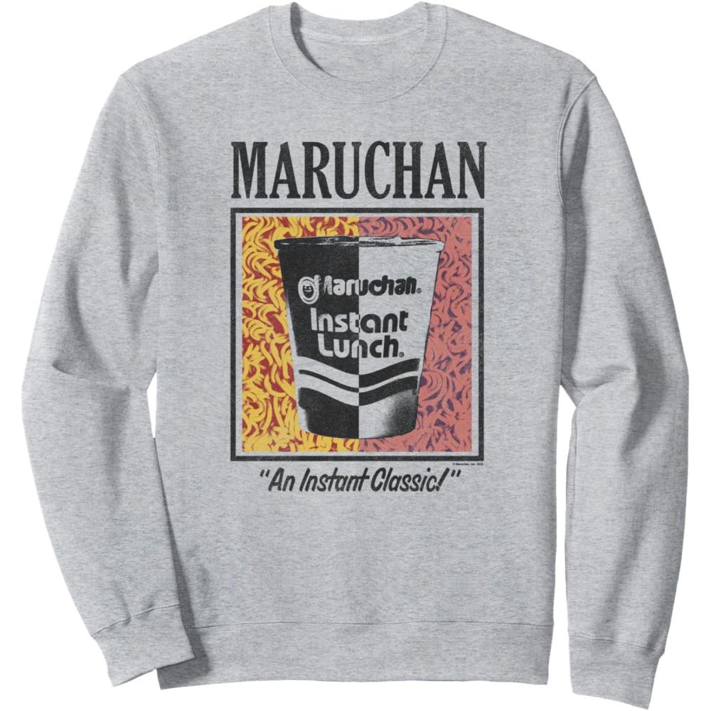 image:imageMaruchan Instant Lunch An Instant Classic Art Pop Logo SweatshirtHeather Grey