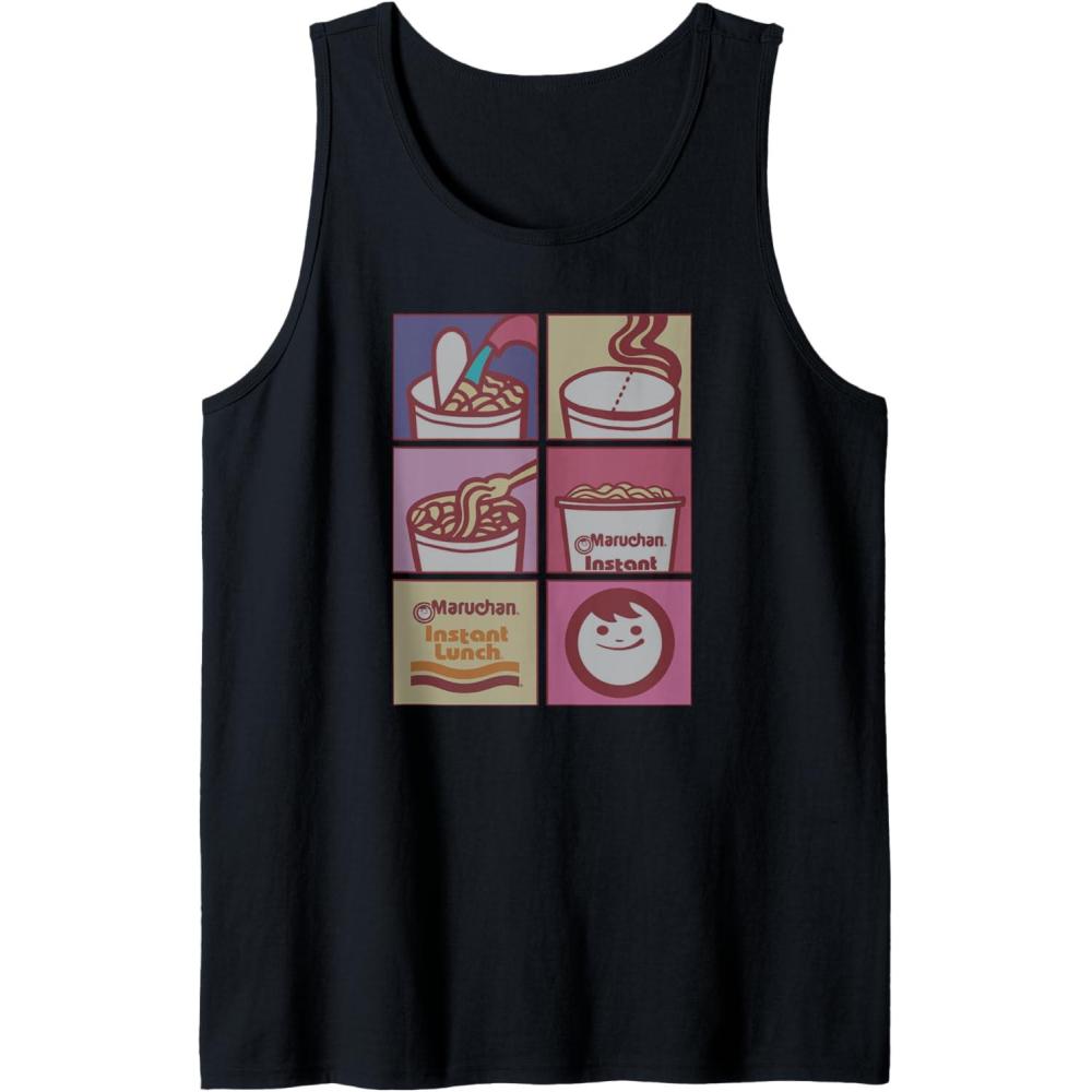 image:imageMaruchan Instant Lunch Boxed Up Cooking Instructions Panel Tank TopBlack