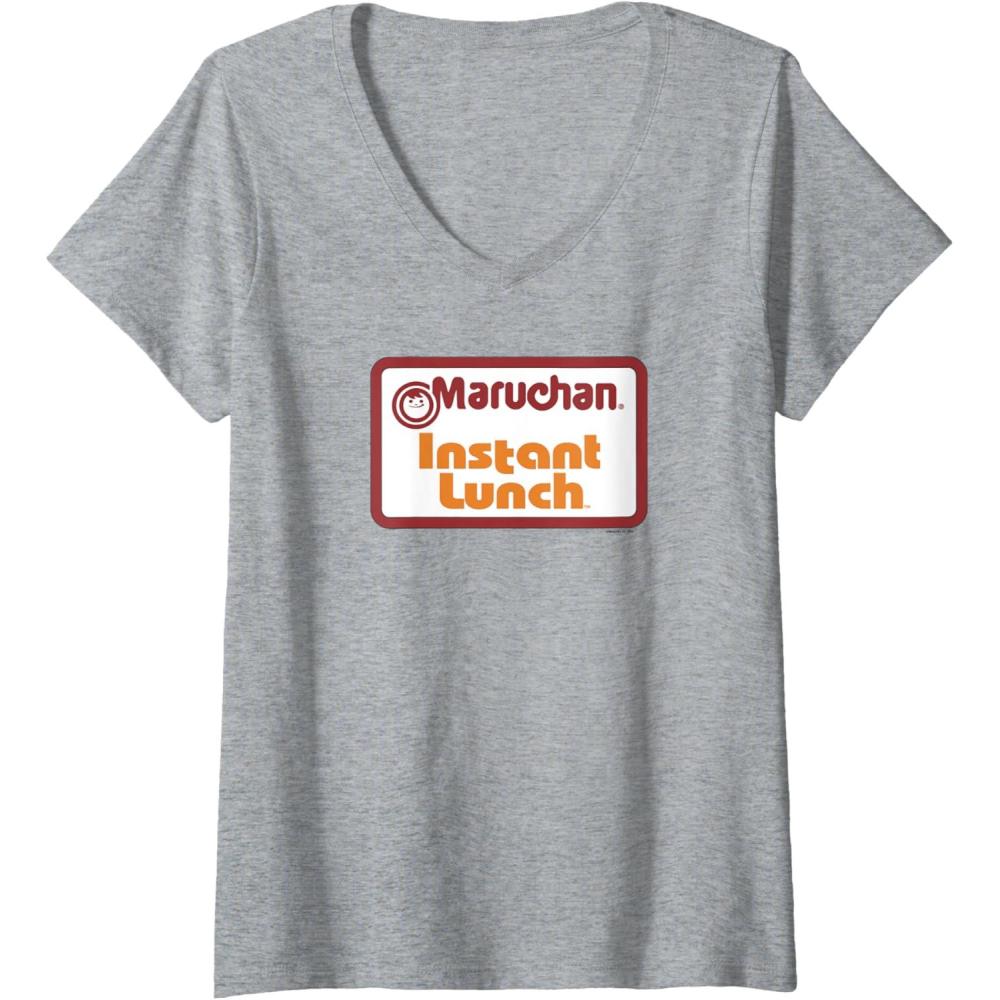 image:imageMaruchan Instant Lunch Card Official Logo VNeck TShirtHeather Grey
