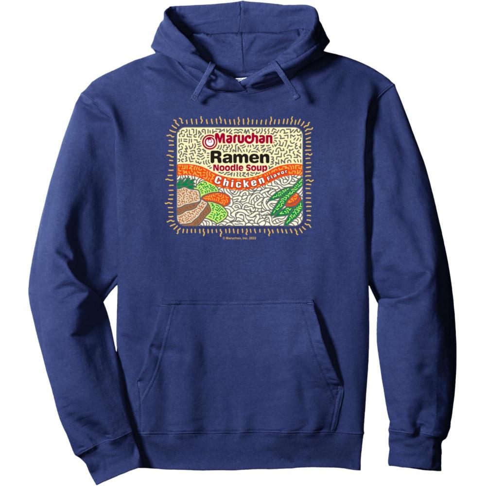 image:imageMaruchan Instant Lunch Chicken Flavor Art Pullover HoodieNavy Blue