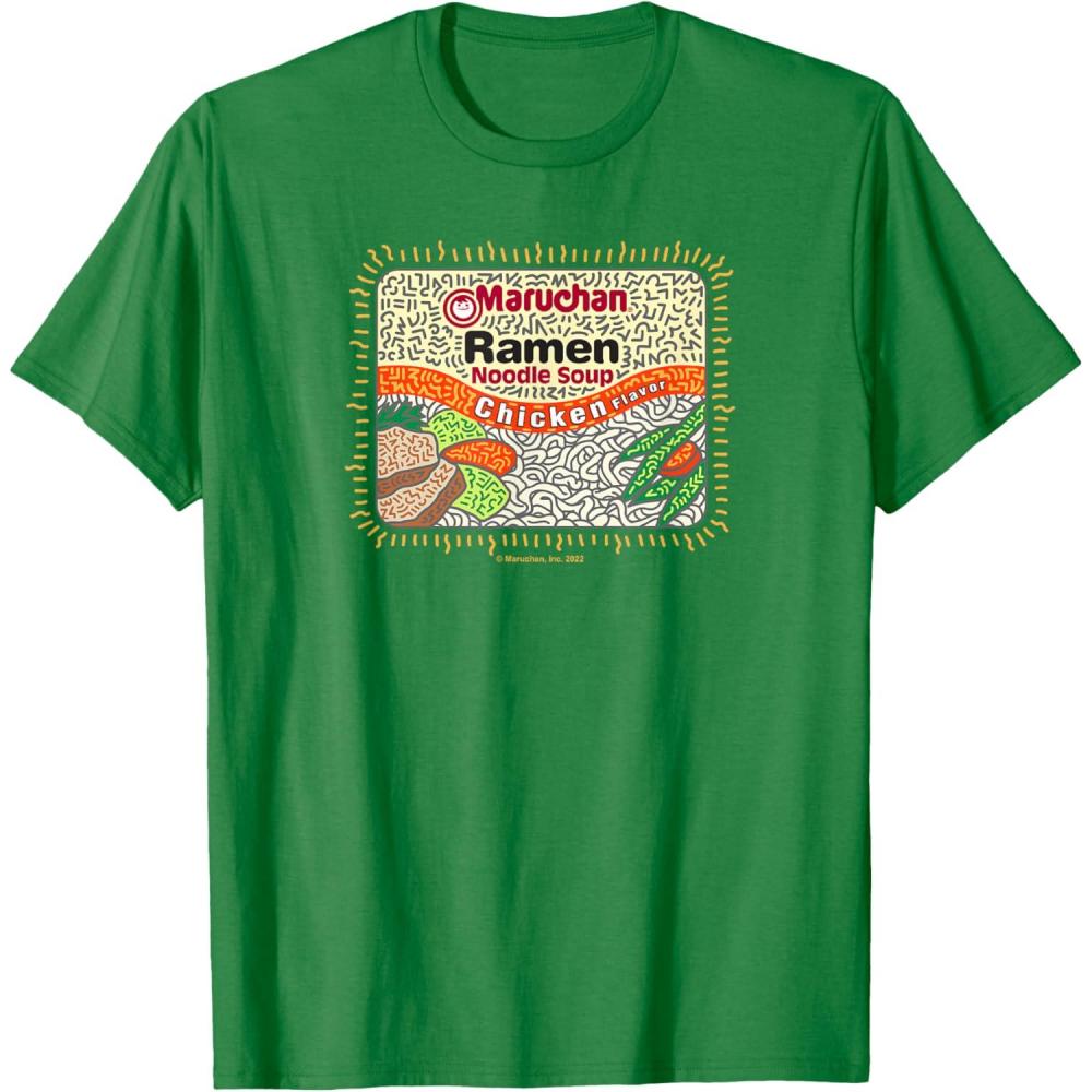 image:imageMaruchan Instant Lunch Chicken Flavor Art TShirtKelly Green