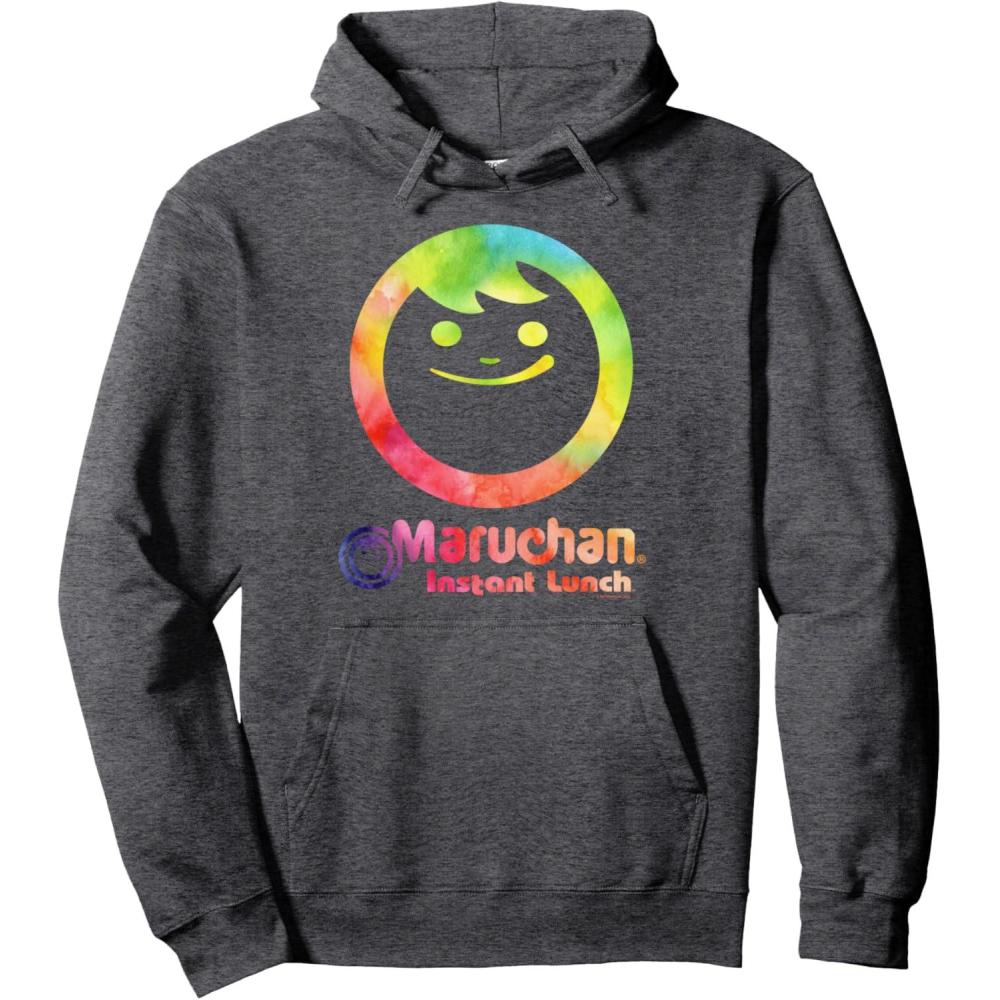 image:imageMaruchan Instant Lunch Color Pop Classic Retro Logo Pullover HoodieDark Heather Grey