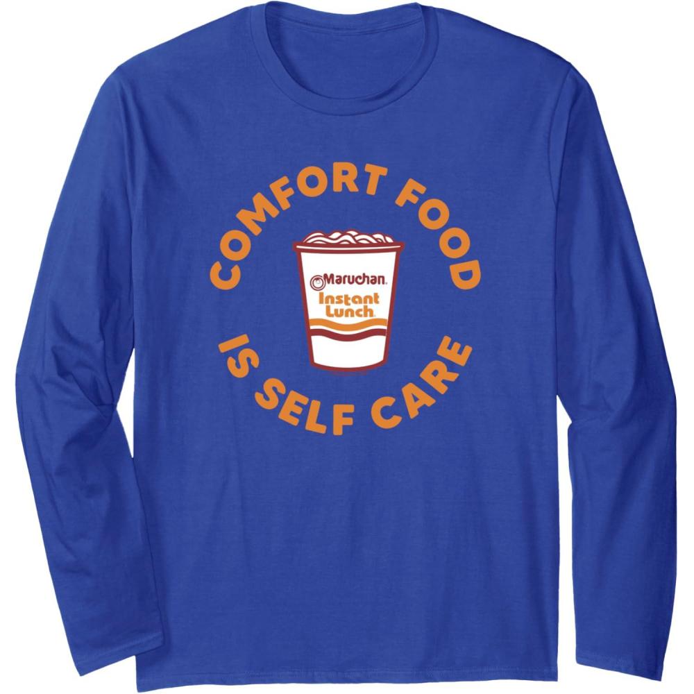 image:imageMaruchan Instant Lunch Comfort Food Is Self Care Ramen Cup Long Sleeve TShirtRoyal Blue