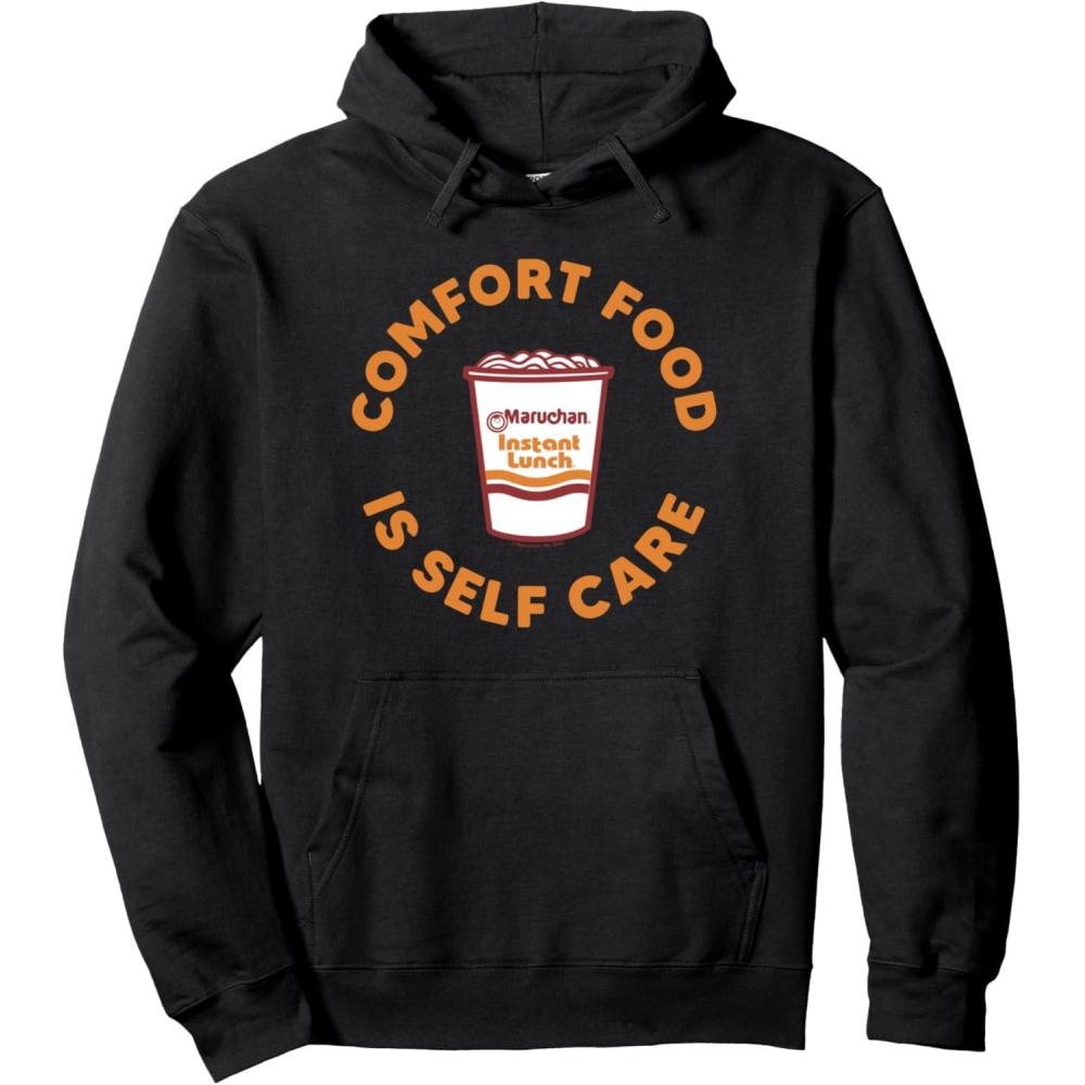image:imageMaruchan Instant Lunch Comfort Food Is Self Care Ramen Cup Pullover HoodieBlack
