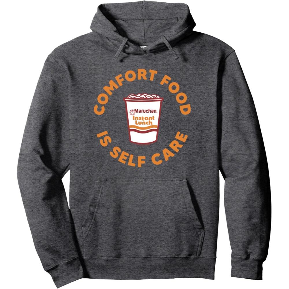 image:imageMaruchan Instant Lunch Comfort Food Is Self Care Ramen Cup Pullover HoodieDark Heather Grey