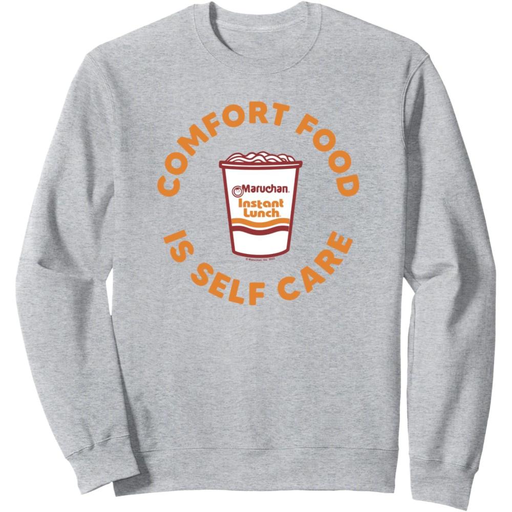 image:imageMaruchan Instant Lunch Comfort Food Is Self Care Ramen Cup SweatshirtHeather Grey