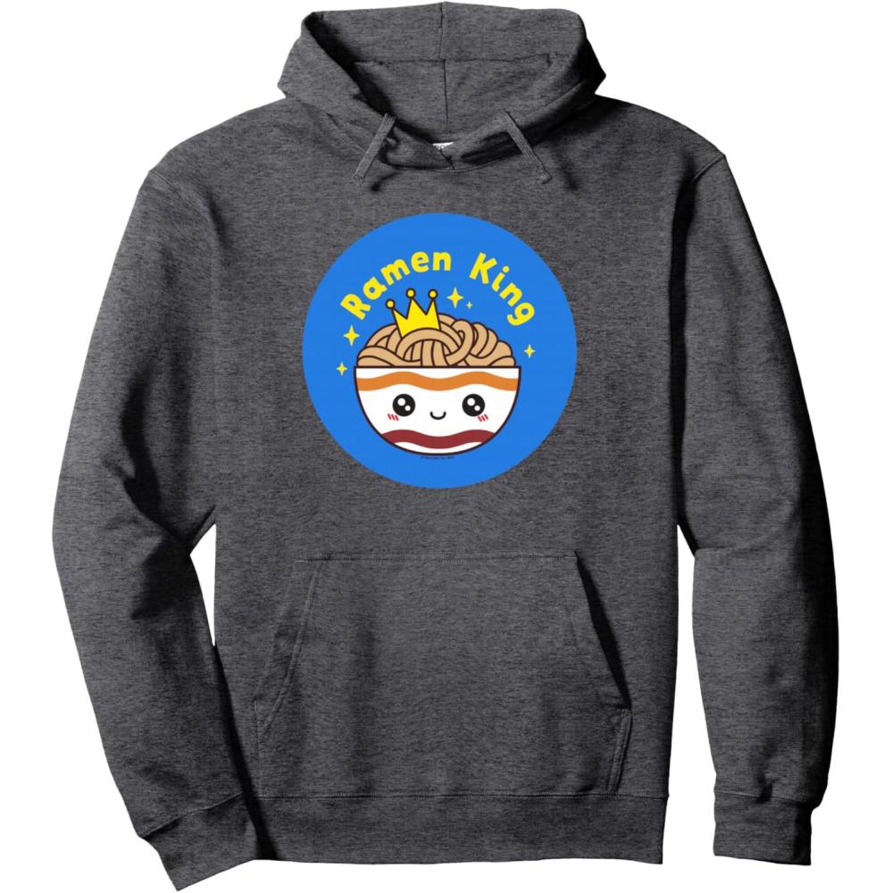 image:imageMaruchan Instant Lunch Cute Kawaii Ramen King Bowl Logo Pullover HoodieDark Heather Grey