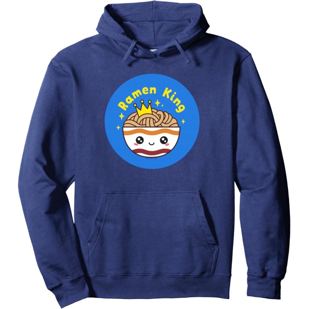 image:imageMaruchan Instant Lunch Cute Kawaii Ramen King Bowl Logo Pullover HoodieNavy Blue